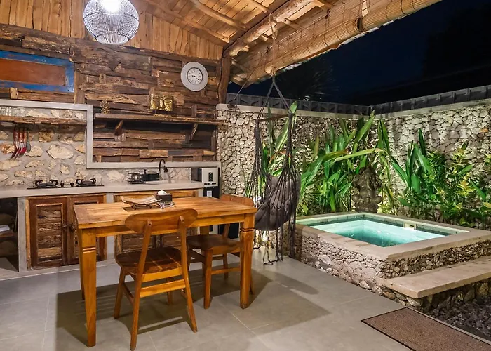 Alma 5 - Cozy Modern Balinese 01 Bed With Private Pool アパート *
